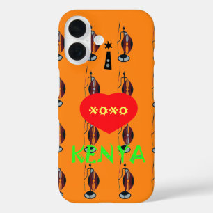 Create your own lovely Orange Xoxo iPhone Case