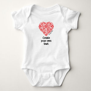 Create your own Lullaby Heart QR Baby Bodysuit