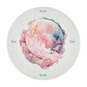 Create Your Own Lunar Love Magic Cloudy Pink Moon Cutting Board