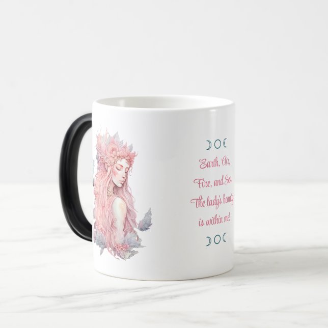 Create Your Own Lunar Love Magic Goddess Mug (Front Left)
