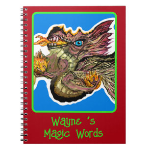 Create Your Own Magic Fire Dragon Notebook