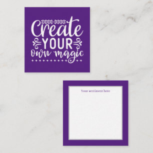 Create your own magic inspiration word art card
