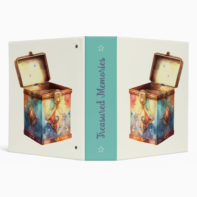 Create Your Own Magic Memories Tin Box Binder (Background)