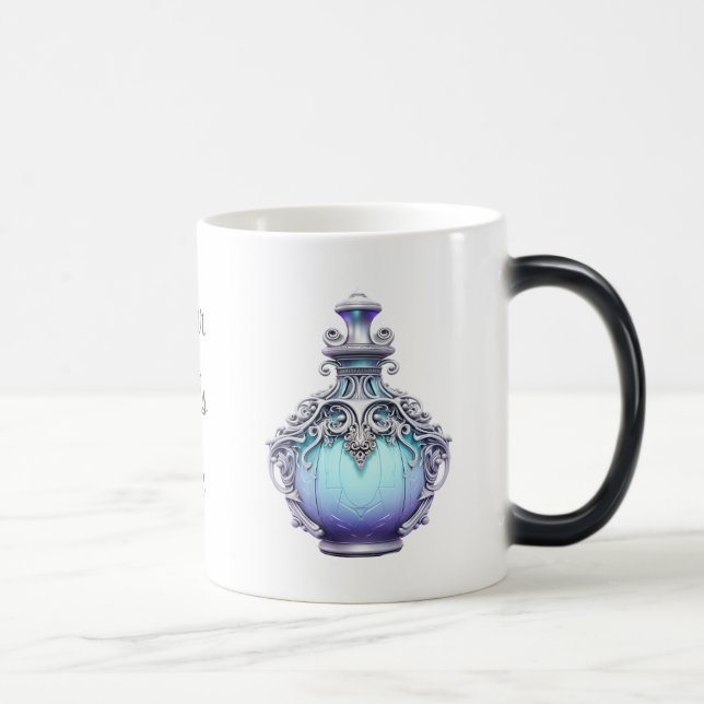 Create Your Own Magic Silver Potion Bottle Mug (Right)