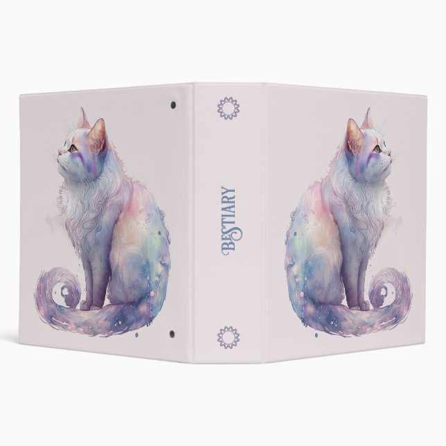 Create Your Own Magic White Cat Binder (Background)