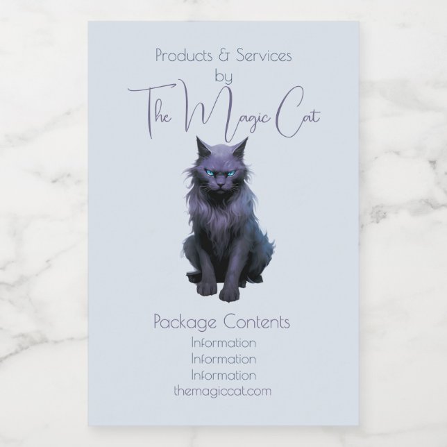 Create Your Own Magical Black Cat Apothecary Label (Single Label)