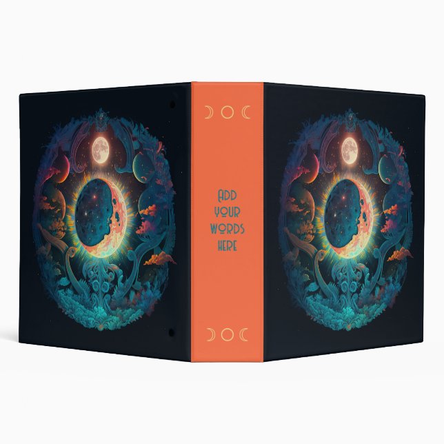 Create Your Own Magical Blue Moon Binder (Background)