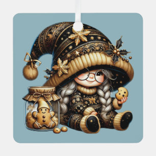Create Your Own Magical Christmas Gnome Cookie Jar Metal Ornament