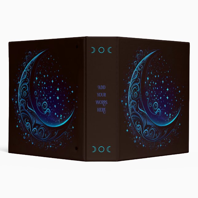 Create Your Own Magical Filigree Blue Moon Binder (Background)