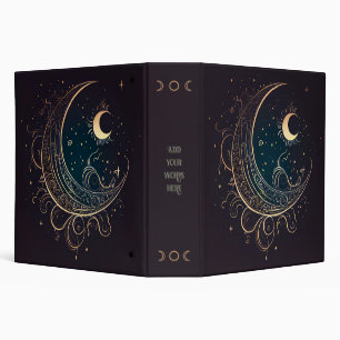 Create Your Own Magical Gold Filigree Moon Binder