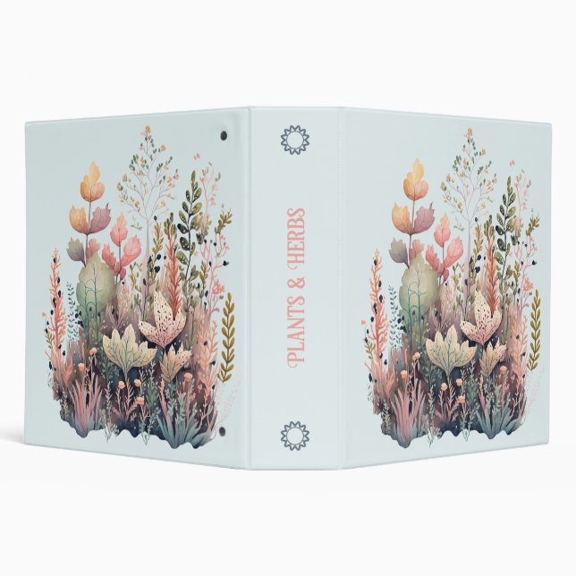 Create Your Own Magical Herbs & Wildflowers Binder (Background)