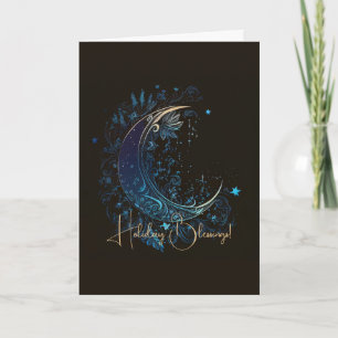 Create Your Own Magical Moon Holiday Card