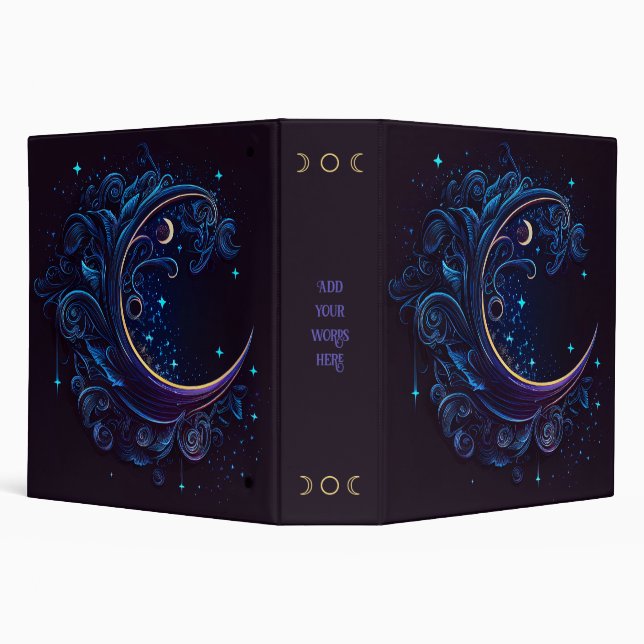 Create Your Own Magical Moon Waves Binder (Background)