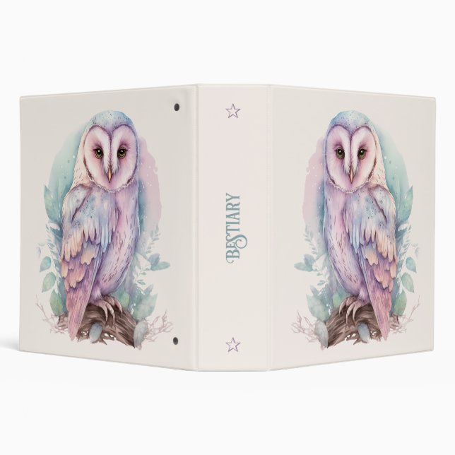 Create Your Own Magical Spring Owl Binder (Background)