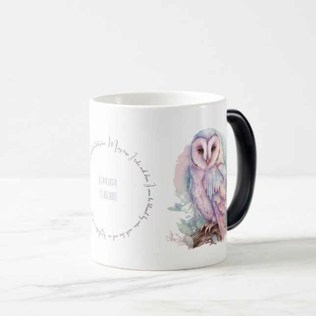 Create Your Own Magical Spring Owl Magic Mug (Front Right)