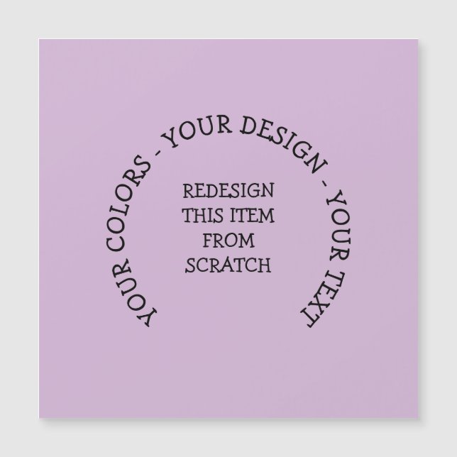 Create Your Own Magnetic Card (Front)