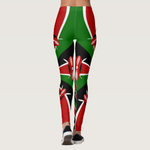 Create your own Make it Kenyan Flag Clothing Leggings