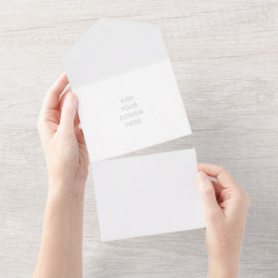 Create Your Own Matte All In One Invitation