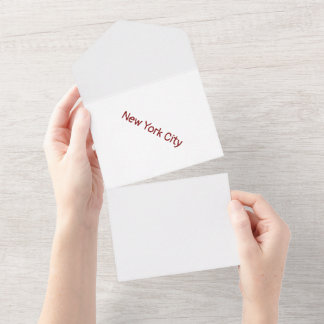 Create Your Own Matte All In One Invitation