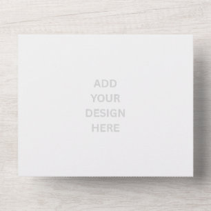 Create Your Own Matte All In One Wedding Invite