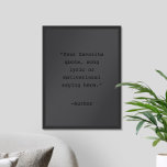 Create Your Own Matte Black Quote Poster<br><div class="desc">Create your own custom quote poster wall art. Features minimalist typewriter typography in matte black colour.</div>