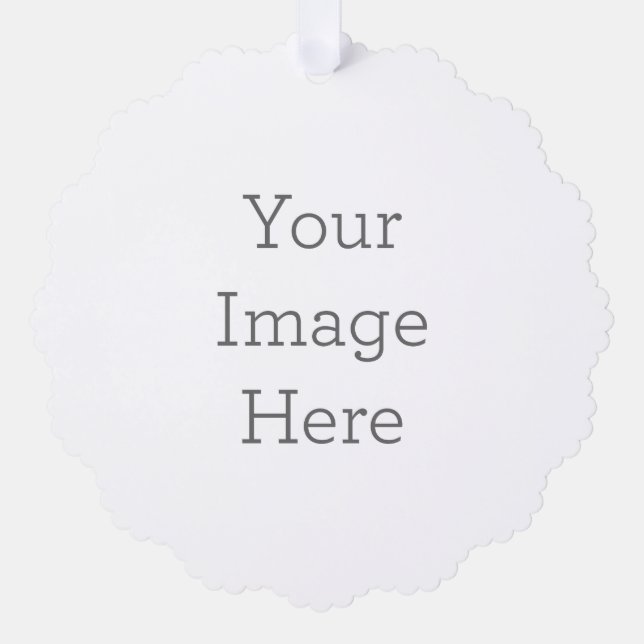 Paper Ornament Style: Scalloped, Paper: Matte, Envelopes: None (Front)