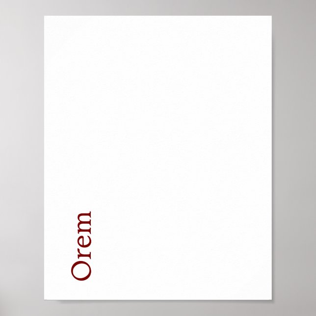 Create Your Own Matte Poster (Front)