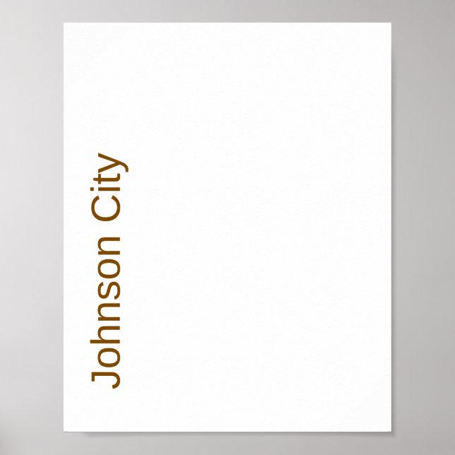 Create Your Own Matte Poster (Front)