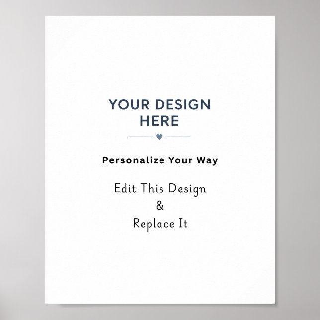 Create Your Own Matte Poster (Front)