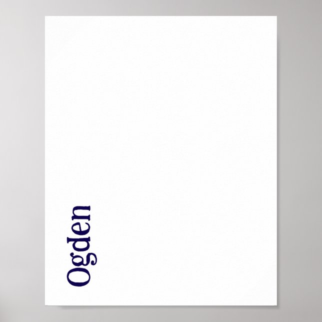 Create Your Own Matte Poster (Front)
