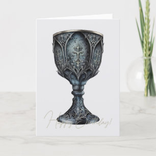 Create Your Own Medieval Chalice Holiday Card