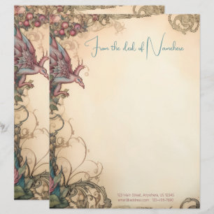 Create Your Own Medieval Fantasy Creature Letterhead