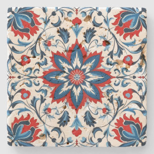 Create Your Own Mediterranean Crimson Cobalt Stone Coaster