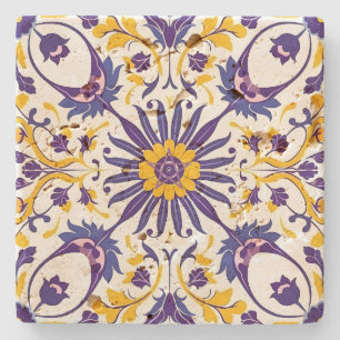 Create Your Own Mediterranean Golden Amethyst Stone Coaster