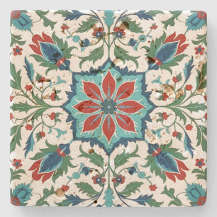 Create Your Own Mediterranean Ornamental Yule Stone Coaster