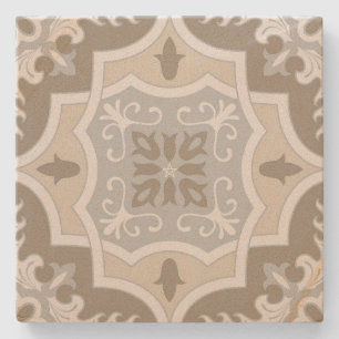 Create Your Own Mediterranean Ornamental Yule Stone Coaster