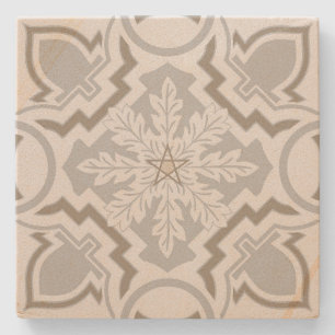 Create Your Own Mediterranean Snowflake Yule Stone Coaster