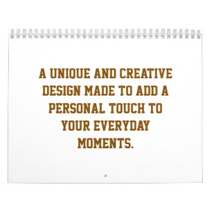 Create Your Own Medium 12 Month Calendar