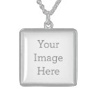 Create Your Own Medium Silver Plated Necklace