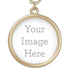 Create Your Own Medium Silver Plated Necklace