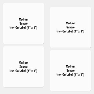 Create Your Own Medium Square Iron On Label