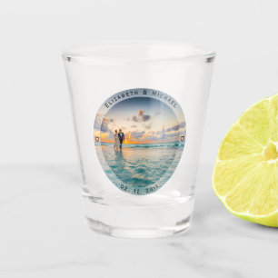 Create Your Own Memorable Newly Weds Wedding Photo Shot Glass