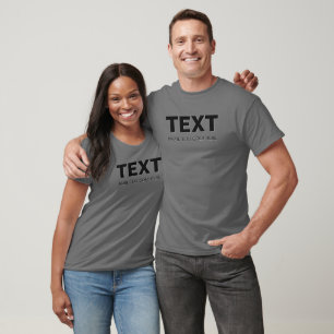 Create Your Own Mens Modern Big Large Font T-Shirt