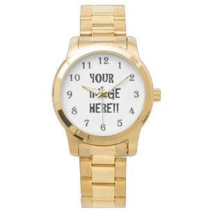 Create Your Own Men's Oversized Gold Bracelet Watch