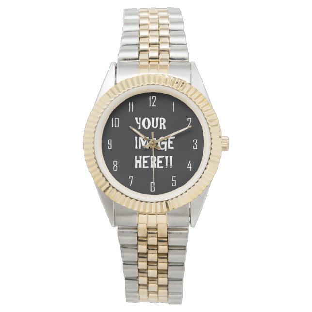 Create Your Own Men's Two-Tone Bracelet Watch (Front)