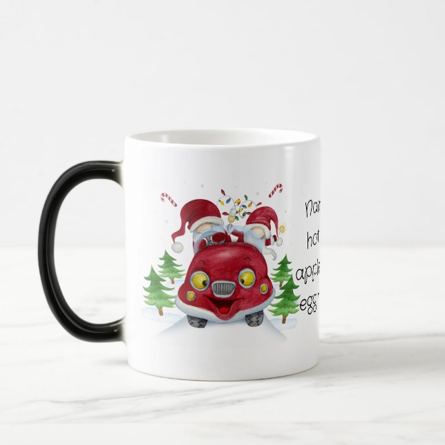 Create Your Own Merry Christmas Gnomes Love Bug Magic Mug (Left)