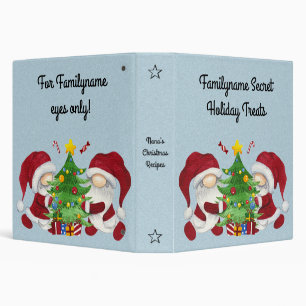 Create Your Own Merry Christmas Tree Gnomes Binder