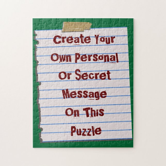 Create Your Own Message Puzzle (Vertical)