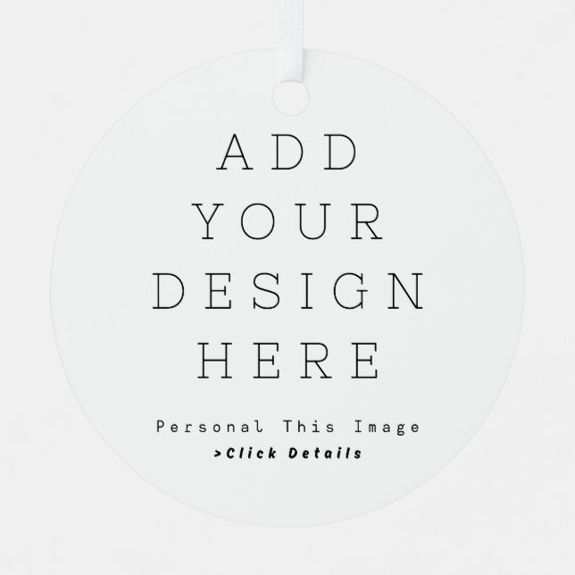 Create Your Own  Metal Ornament (Front)