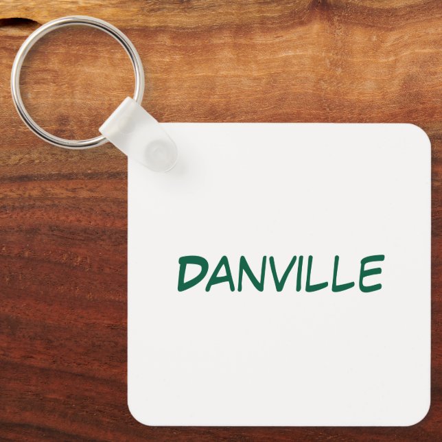 Create Your Own Metal Square Keychain (Front)